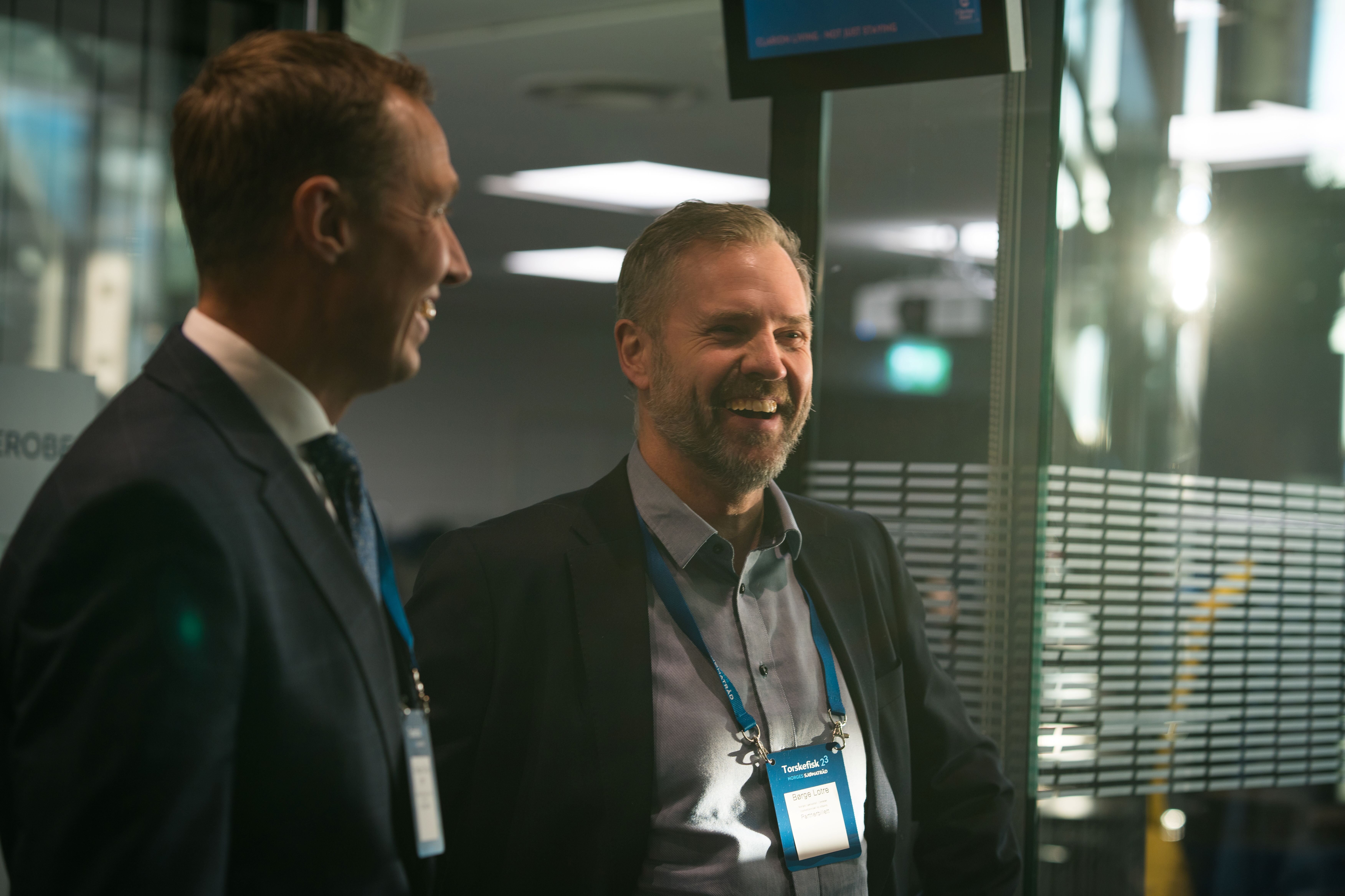 Christian Chramer og Børge Lotre på konferanse.