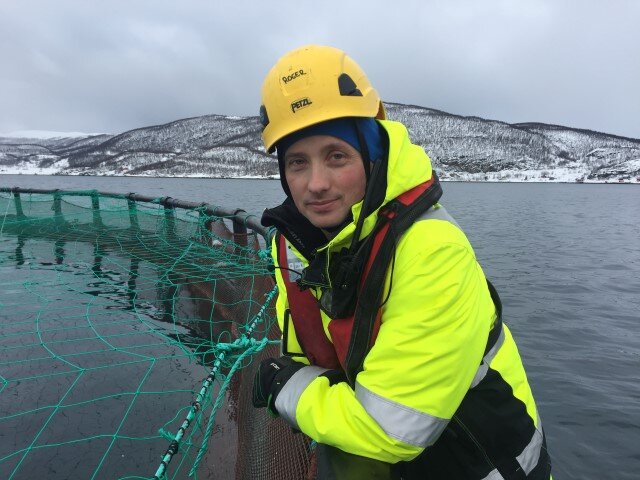 -Jeg gleder meg til å vise fram den flotte næringa vi jobber i, sier Roger Karlsen i Grieg Seafood Finnmark (foto: Marit Rein/Sjømatrådet)