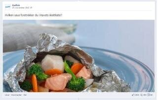 Facebook-post fra Godfisks facebookside.