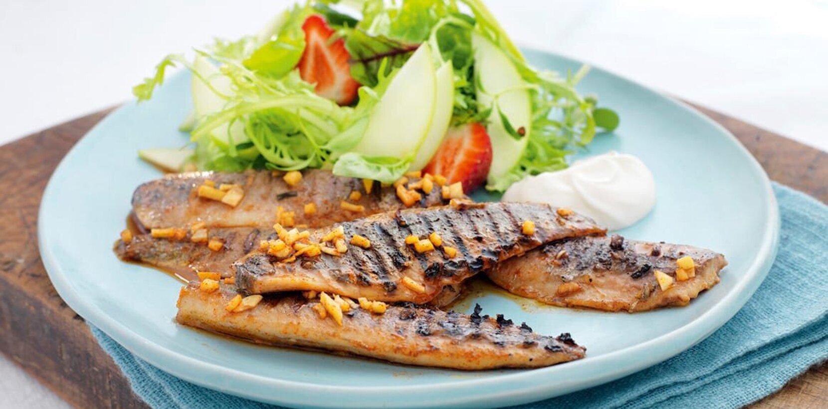 Marinert matjessild til grill Godfisk